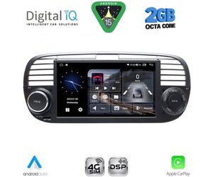 DIGITAL IQ BLF 365BL_CPA (7" DECK) MULTIMEDIA SYSTEM for FIAT 500 mod. 2007-2015 (BLACK)