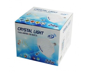 CRYSTAL LIGHT ΠΟΛΥΧΡΩΜΗ ΛΑΜΠΑ ΗΧΕΙΟ LE-LI-9007