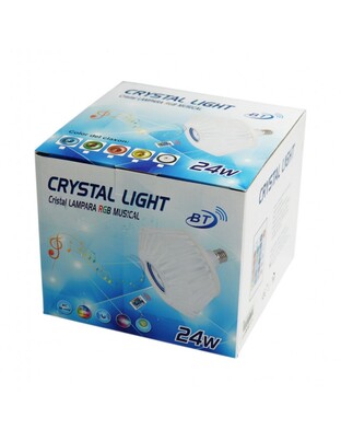 CRYSTAL LIGHT ΠΟΛΥΧΡΩΜΗ ΛΑΜΠΑ ΗΧΕΙΟ LE-LI-9007
