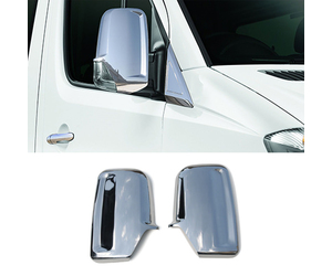 ΚΑΠΑΚΙΑ ΚΑΘΡΕΠΤΩΝ ΓΙΑ MERCEDES SPRINTER VAN W906 2006+VW CRAFTER VAN 2006-2017 ΧΡΩΜΙΟΥ 2 ΤΕΜ. ΜΕΤΑΛΛΙΚΑ