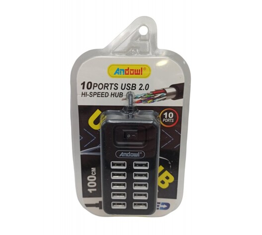 USB HUB ΜΕ 10 ΘΥΡΕΣ ANDOWL Q-HU801