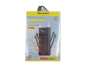 POWER BANK 10.000mAh ΜΕ ΗΛΙΑΚΟ ΠΑΝΕΛ P130K