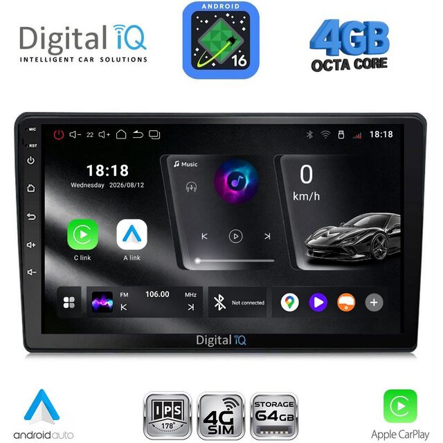 DIGITAL IQ RTG 6699_CPA (10inc) MULTIMEDIA TABLET for TOYOTA AURIS mod. 2013-2015