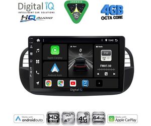 DIGITAL IQ BXK 19130BL_CPAA (9inc) MULTIMEDIA TABLET for FIAT 500 mod. 2007-2015 (BLACK)