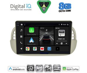 DIGITAL IQ BXK 20130BG_CPAA (9inc) MULTIMEDIA TABLET for FIAT 500 mod. 2007-2015 (BEIGE)