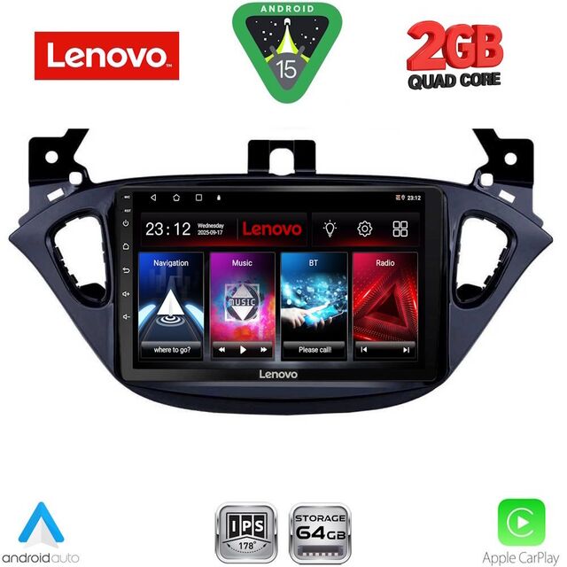 LENOVO LVD 2486_CPA (9inc) MULTIMEDIA TABLET for OPEL ADAM - CORSA E  mod. 2014-2019
