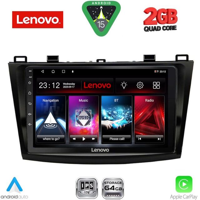 LENOVO LVD 2366_CPA (9inc) MULTIMEDIA TABLET for MAZDA 3 mod. 2009-2014