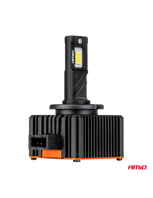 Amio - Λαμπτήρες LED Φώτων Εμπρός τύπου D1S/D1R βάση PK32d-2 τάση λειτουργίας 12V απόδοσης 110W (11132lm) XD PRO Series FULL CANBUS 6500K με ψύκτρα Plug & Play για Επιβατικά Αυτοκίνητα - 2 τεμ. (04679/AM)