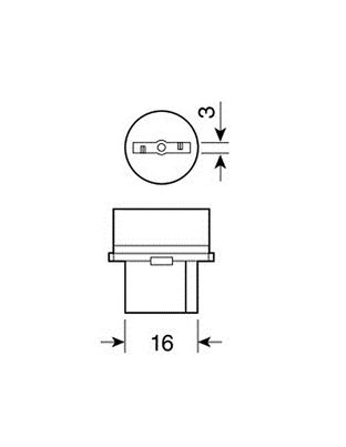 ΛΑΜΠΑ ΑΚΑΛΥΚΗ ΓΙΓΑΣ 12V/W21W