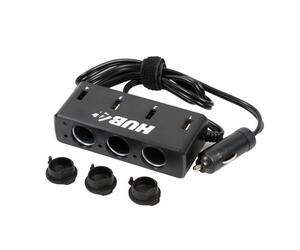 Αντάπτορας Αναπτήρα Τριπλός με 4 USB 12/24V με καλώδιο 85cm
