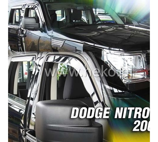 ΑΝΕΜΟΘΡΑΥΣΤΕΣ ΓΙΑ DODGE NITRO 5D 2007-2011 ΖΕΥΓΑΡΙ ΑΠΟ ΕΥΚΑΜΠΤΟ ΦΙΜΕ ΠΛΑΣΤΙΚΟ HEKO - 2 ΤΕΜ.