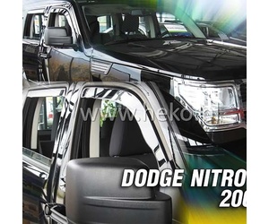 ΑΝΕΜΟΘΡΑΥΣΤΕΣ ΓΙΑ DODGE NITRO 5D 2007-2011 ΖΕΥΓΑΡΙ ΑΠΟ ΕΥΚΑΜΠΤΟ ΦΙΜΕ ΠΛΑΣΤΙΚΟ HEKO - 2 ΤΕΜ.