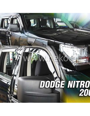 ΑΝΕΜΟΘΡΑΥΣΤΕΣ ΓΙΑ DODGE NITRO 5D 2007-2011 ΖΕΥΓΑΡΙ ΑΠΟ ΕΥΚΑΜΠΤΟ ΦΙΜΕ ΠΛΑΣΤΙΚΟ HEKO - 2 ΤΕΜ.