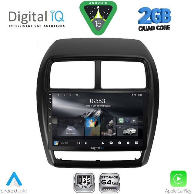 DIGITAL IQ RSD 1431_CPA (9inc) MULTIMEDIA TABLET for MITSUBISHI ASX mod. 2020-2023