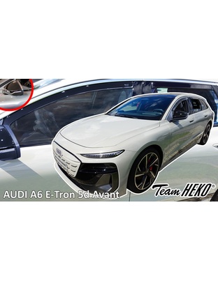 Heko - Ανεμοθραύστες για Audi A6 E-Tron 5 Doors Avant (έκδοση με καθρέπτες) 2024+ Σετ Αυτοκινήτου Απο Εύκαμπτο Φιμέ Πλαστικό - 4 τεμ. (ΑΝΕΜ.SET10298)