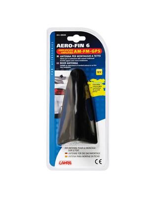 ΚΕΡΑΙΑ ΚΑΡΧΑΡΙΑΣ AERO-FIN 3 12V ΜΑΥΡΗ AM/FM/GPS ΜΕ ΕΝΙΣΧΥΤΗ ΣΗΜΑΤΟΣ 78x148x59mm