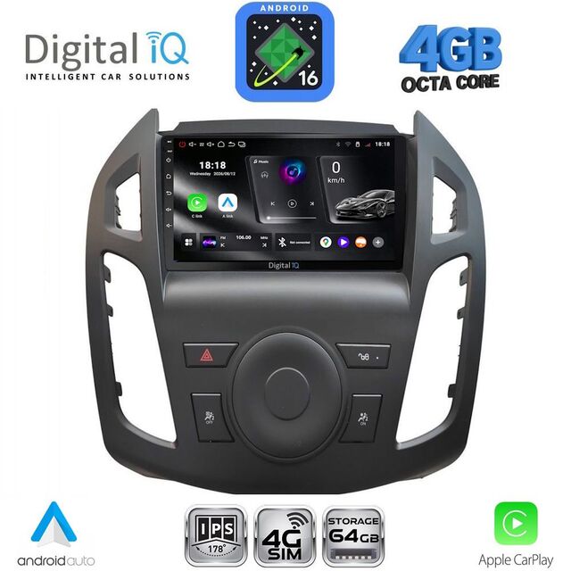 DIGITAL IQ RTG 6176_CPA  (9inc) MULTIMEDIA TABLET for FORD TRANSIT CONNECT mod. 2013-2018