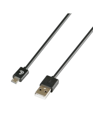 ΚΑΛΩΔΙΟ ΦΟΡΤΙΣΗΣ ΚΑΙ ΣΥΓΧΡΟΝΙΣΜΟΥ MICRO USB 200cm ΜΑΥΡΟ ESSENTIALS LAMPA - 1 ΤΕΜ.