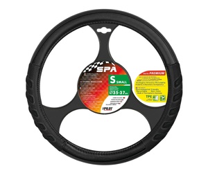 Lampa Κάλυμμα Τιμονιού Αυτοκινήτου SPA 35-37εκ. Άοσμο Αεριζόμενες αγωνιστικές λαβές Ultra soft Skeentex Μαύρο 1-τεμ. (L3293.6)