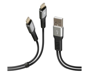 ΚΑΛΩΔΙΟ ΦΟΡΤΙΣΗΣ ΚΑΙ ΣΥΓΧΡΟΝΙΣΜΟΥ 100cm 480 MB/S 3000mA ΜΕ 2 APPLE 8 PIN (FAST CHARGE)
