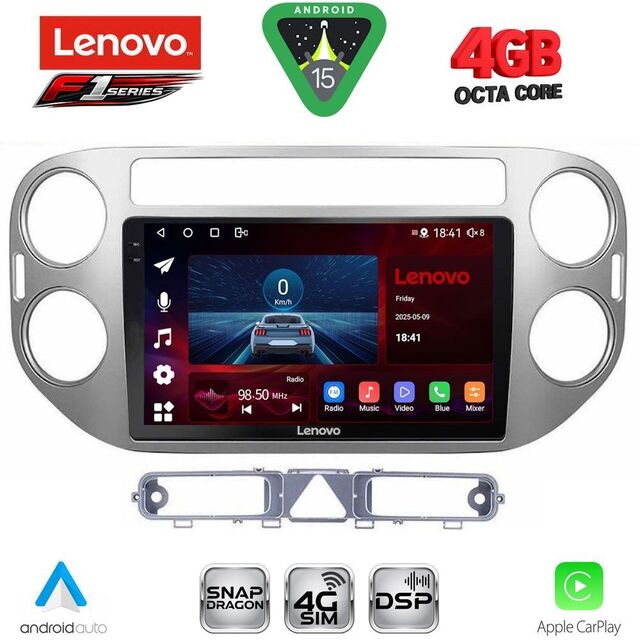 LENOVO SSQ 9759GR_CPA (9inc) MULTIMEDIA TABLET for VW TIGUAN mod. 2004-2011 (GREY)