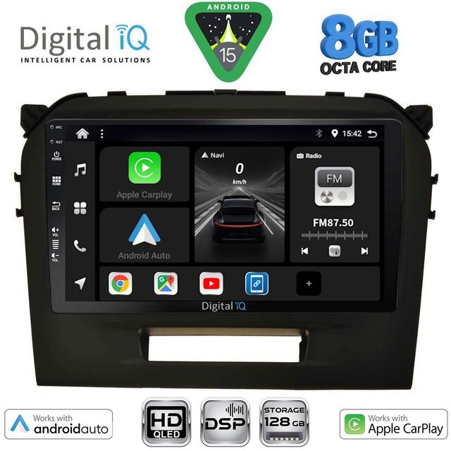 DIGITAL IQ BXF 18697BL_CPAA (9inc) MULTIMEDIA TABLET for SUZUKI VITARA mod. 2016-2025 (BLACK)