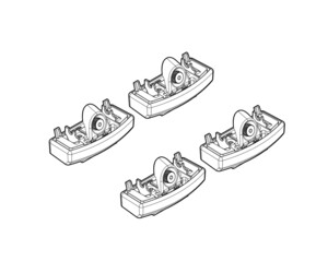 Nordrive - Άκρα για Μπάρες Οροφής συμβατά με Defender 09/2019 >  3/5πορτο / SUV για Επιβατικά Αυτοκίνητα - 4 τεμ. (L.N21274)