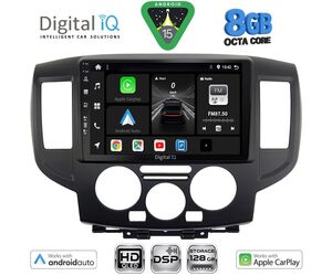 DIGITAL IQ BXF 18458BL_CPAA (9inc) MULTIMEDIA TABLET for NISSAN NV 200 mod. 2009-2020 (BLACK)