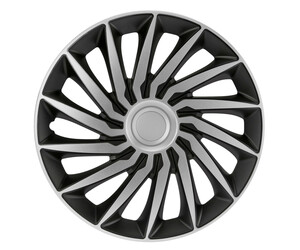 Lampa - Τάσια Tokyo Silver/Black 14'' Tech-One σε Μαύρο/Ασημί Χρώμα για Σιδερένιες Ζάντες Αυτοκινήτου από ABS - Σετ 4 Τεμ. (L3146.1)