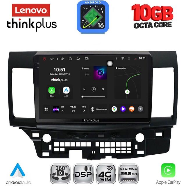 LENOVO LTM 11434_CPA (10inc) MULTIMEDIA TABLET for MITSUBISHI LANCER mod. 2008-2017