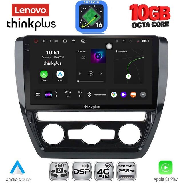 LENOVO LTM 11741_CPA (10inc) MULTIMEDIA TABLET for VW JETTA mod. 2010-2016