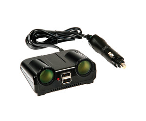 ΑΝΤΑΠΤΟΡΑΣ 2ΠΛΟΣ ΑΝΑΠΤΗΡΑ + 2USB 12/24V