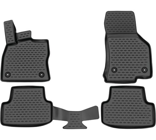 Novline - Πατάκια σε Σκαφη Element 3D για VW Golf VII SportWagon (AU) 04/2013 > 2020 5πορτο από TPE Λάστιχο σε Μαύρο Χρώμα - 4 τεμ. (ELEMENT3D5156210K/NV)