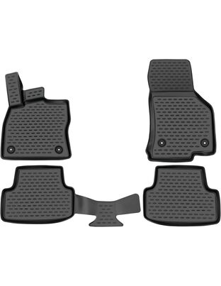 Novline - Πατάκια σε Σκαφη Element 3D για VW Golf VII SportWagon (AU) 04/2013 > 2020 5πορτο από TPE Λάστιχο σε Μαύρο Χρώμα - 4 τεμ. (ELEMENT3D5156210K/NV)