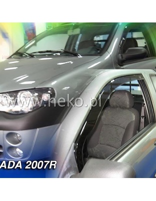 ΑΝΕΜΟΘΡΑΥΣΤΕΣ ΓΙΑ FIAT STRADA 2D 1998-2007 ΖΕΥΓΑΡΙ ΑΠΟ ΕΥΚΑΜΠΤΟ ΦΙΜΕ ΠΛΑΣΤΙΚΟ HEKO - 2 ΤΕΜ.