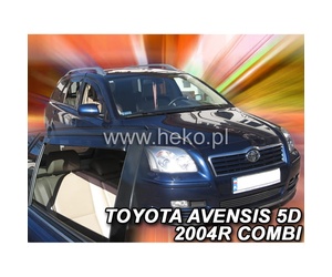 ΑΝΕΜΟΘΡΑΥΣΤΕΣ ΓΙΑ TOYOTA AVENSIS COMBI 5D 2004-2009 ΣΕΤ ΑΥΤΟΚΙΝΗΤΟΥ ΑΠΟ ΕΥΚΑΜΠΤΟ ΦΙΜΕ ΠΛΑΣΤΙΚΟ HEKO - 4 ΤΕΜ.