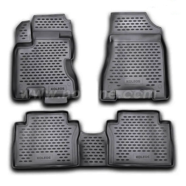 ΠΑΤΑΚΙΑ ΣΕ ΣΚΑΦΗ TPE ΛΑΣΤΙΧΟ ΓΙΑ RENAULT KOLEOS 06/2008-2017  ΣΕ ΜΑΥΡΟ ΧΡΩΜΑ NOVLINE - 4 ΤΕΜ.