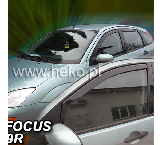 ΑΝΕΜΟΘΡΑΥΣΤΕΣ ΓΙΑ FORD FOCUS MK1 4D/5D 1998-2005 ΖΕΥΓΑΡΙ ΑΠΟ ΕΥΚΑΜΠΤΟ ΦΙΜΕ ΠΛΑΣΤΙΚΟ HEKO - 2 ΤΕΜ.