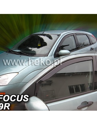 ΑΝΕΜΟΘΡΑΥΣΤΕΣ ΓΙΑ FORD FOCUS MK1 4D/5D 1998-2005 ΖΕΥΓΑΡΙ ΑΠΟ ΕΥΚΑΜΠΤΟ ΦΙΜΕ ΠΛΑΣΤΙΚΟ HEKO - 2 ΤΕΜ.