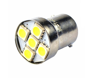 Λάμπα Ba15s (R10W /P21W) 5xSMD 5050 12V Λευκή 2τεμ