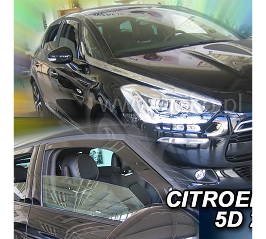 ΑΝΕΜΟΘΡΑΥΣΤΕΣ ΓΙΑ CITROEN DS5 5D 2012-2018 ΖΕΥΓΑΡΙ ΑΠΟ ΕΥΚΑΜΠΤΟ ΦΙΜΕ ΠΛΑΣΤΙΚΟ HEKO - 2 ΤΕΜ.