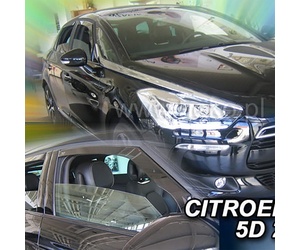 ΑΝΕΜΟΘΡΑΥΣΤΕΣ ΓΙΑ CITROEN DS5 5D 2012-2018 ΖΕΥΓΑΡΙ ΑΠΟ ΕΥΚΑΜΠΤΟ ΦΙΜΕ ΠΛΑΣΤΙΚΟ HEKO - 2 ΤΕΜ.