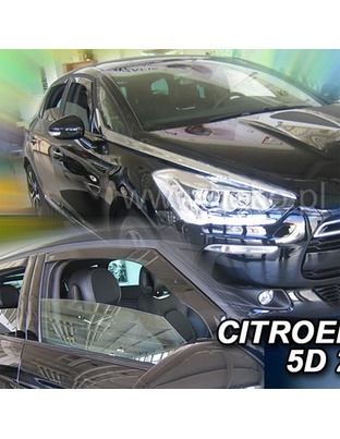ΑΝΕΜΟΘΡΑΥΣΤΕΣ ΓΙΑ CITROEN DS5 5D 2012-2018 ΖΕΥΓΑΡΙ ΑΠΟ ΕΥΚΑΜΠΤΟ ΦΙΜΕ ΠΛΑΣΤΙΚΟ HEKO - 2 ΤΕΜ.