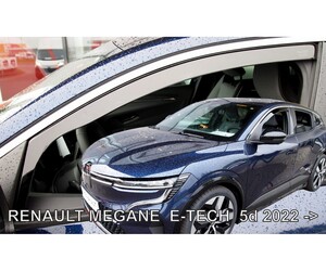 ΑΝΕΜΟΘΡΑΥΣΤΕΣ ΓΙΑ RENAULT MEGANE E-TECH 5D 2022+? ΖΕΥΓΑΡΙ ΑΠΟ ΕΥΚΑΜΠΤΟ ΦΙΜΕ ΠΛΑΣΤΙΚΟ HEKO - 2 ΤΕΜ.
