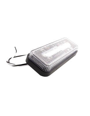 Amio - ΦΩΣ ΟΓΚΟΥ ΦΟΡΤΗΓΟΥ LED ΛΕΥΚΟ 10-30V 124x49x22mm ΑΔΙΑΒΡΟΧΟ OM-02-W 1ΤΕΜ. (02377/AM)