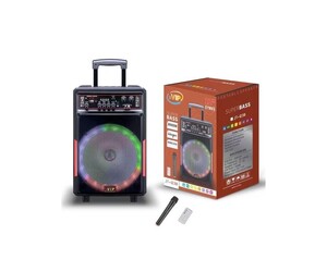 ΦΟΡΗΤΟ ΗΧΕΙΟ SUPER BASS ΤΥΠΟΥ ΤΡΟΛΕΪ ΜΕ ΜΙΚΡΟΦΩΝΟ JT-1228