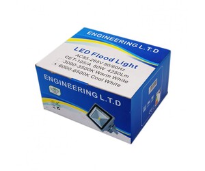 LED ΠΡΟΒΟΛΕΑΣ 50W ΨΥΧΡΟ ΦΩΣ ΑΣΠΡΟ CET-105/A