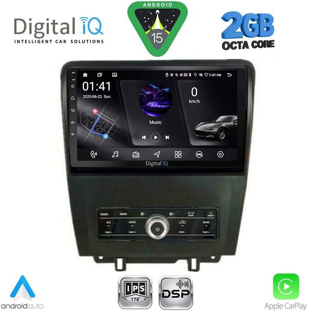DIGITAL IQ RSF 4165_CPA (10inc) MULTIMEDIA TABLET for FORD MUSTANG mod. 2010-2015