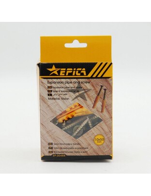 ΠΛΑΣΤΙΚΕΣ ΕΠΕΚΤΑΣΕΙΣ ΚΑΙ ΒΙΔΕΣ 10x50mm 50ΤΜΧ EPICA STAR TO-EP-30488