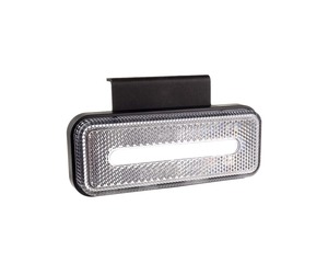 Amio - ΦΩΣ ΟΓΚΟΥ ΦΟΡΤΗΓΟΥ LED ΛΕΥΚΟ 10-30V 124x49x22mm ΑΔΙΑΒΡΟΧΟ OM-02-W 1ΤΕΜ. (02377/AM)